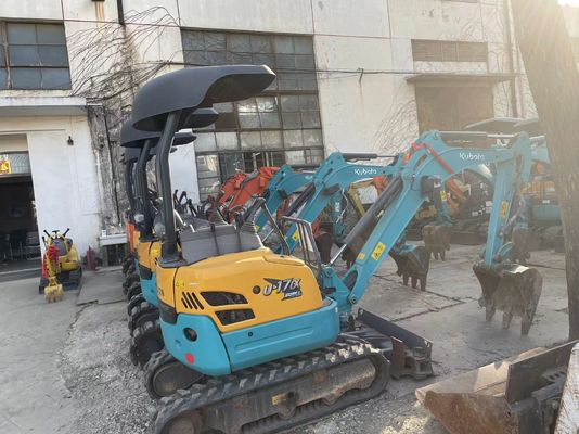 Оригинальный цвет Использованный экскаватор Kobelco U17 высокая эффективность для работы в помещении