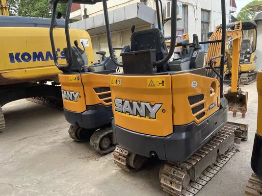 Использованный мини экскаватор SANY SY16C для работы в саду