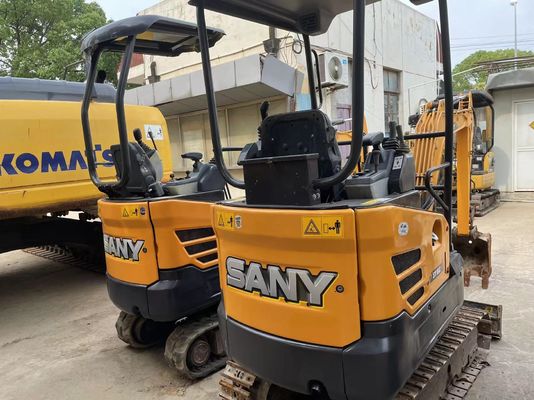 Использованный мини экскаватор SANY SY16C для работы в саду