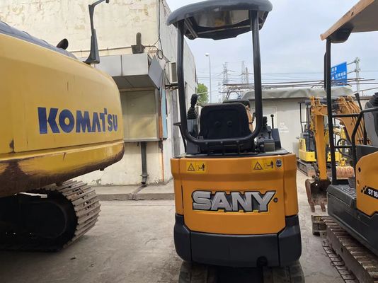Использованный мини экскаватор SANY SY16C для работы в саду
