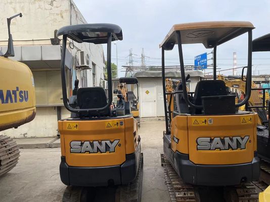 Использованный мини экскаватор SANY SY16C для работы в саду