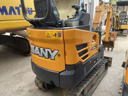 Использованный мини экскаватор SANY SY16C для работы в саду