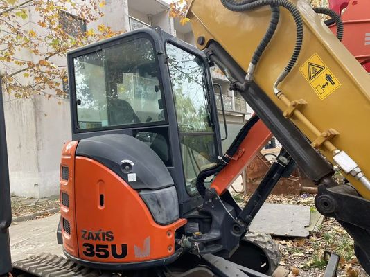 Оригинальный японский мини экскаватор Hitachi ZX35U-5N в отличном состоянии / японский мини экскаватор с колесной рукой и двигателем EPA