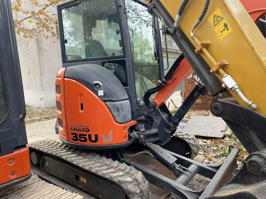 Оригинальный японский мини экскаватор Hitachi ZX35U-5N в отличном состоянии / японский мини экскаватор с колесной рукой и двигателем EPA