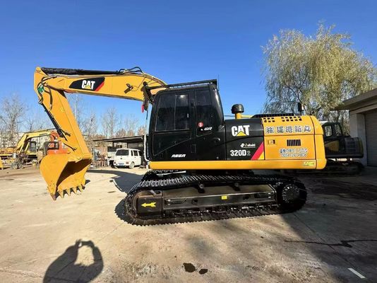 Желтый оригинальный японский экскаватор CAT 320D2 Caterpillar Crawler Excavator
