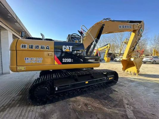 Желтый оригинальный японский экскаватор CAT 320D2 Caterpillar Crawler Excavator