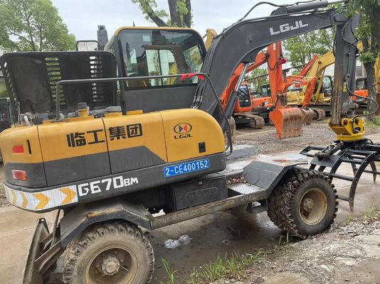 2018 год Использованный SDLH LG670BM Колесный экскаватор с гидравлической скобкой