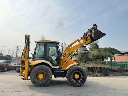 Оригинальное британское подержанное JCB 4CX буровое погрузчики с четырьмя в одном ведрах / Подержанное JCB буровое погрузчики горячая продажа