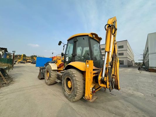 Оригинальное британское подержанное JCB 4CX буровое погрузчики с четырьмя в одном ведрах / Подержанное JCB буровое погрузчики горячая продажа