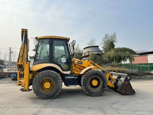 Оригинальное британское подержанное JCB 4CX буровое погрузчики с четырьмя в одном ведрах / Подержанное JCB буровое погрузчики горячая продажа