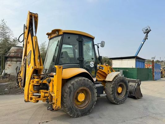 Оригинальное британское подержанное JCB 4CX буровое погрузчики с четырьмя в одном ведрах / Подержанное JCB буровое погрузчики горячая продажа