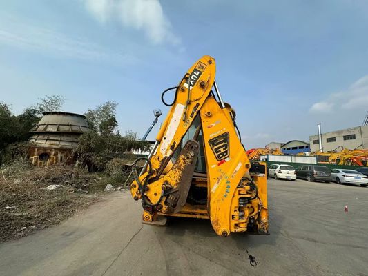 Оригинальное британское подержанное JCB 4CX буровое погрузчики с четырьмя в одном ведрах / Подержанное JCB буровое погрузчики горячая продажа