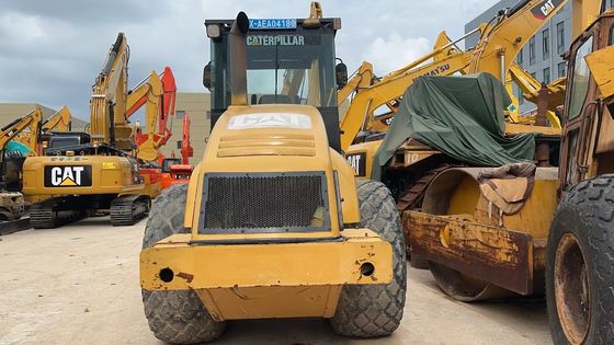 Оригинальный цвет Использованный Caterpillar CS-683E Single Drum Road Roller В отличном состоянии