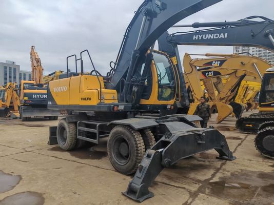 Использованный Volvo EW170BLC колесный экскаватор горячая продажа в Южной Америке