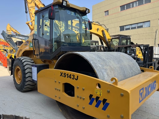 Использованный XCMG XS143J однобарабанный 14 тонн дорожный ролик в отличном состоянии