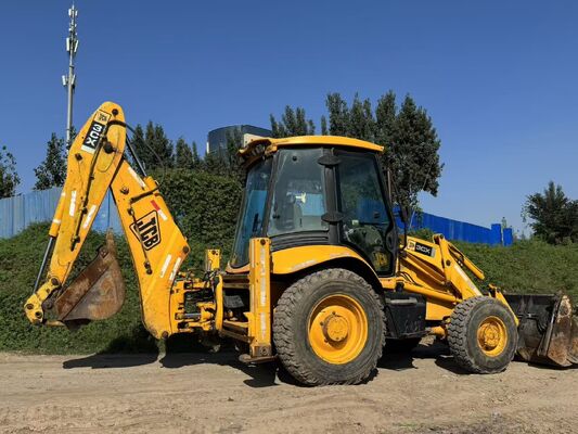Оригинальный цвет JCB 3CX Б/у экскаватор-погрузчик с приводом на 4 колеса