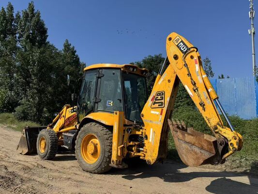Оригинальный цвет JCB 3CX Б/у экскаватор-погрузчик с приводом на 4 колеса