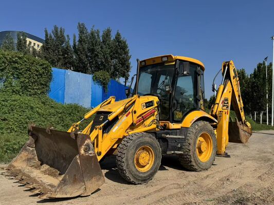 Оригинальный цвет JCB 3CX Б/у экскаватор-погрузчик с приводом на 4 колеса