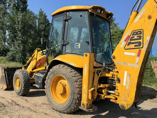 Оригинальный цвет JCB 3CX Б/у экскаватор-погрузчик с приводом на 4 колеса