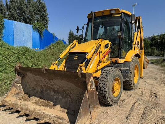 Оригинальный цвет JCB 3CX Б/у экскаватор-погрузчик с приводом на 4 колеса