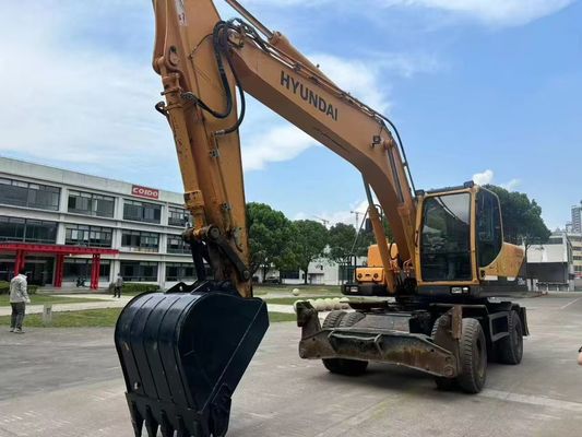 Подержанный экскаватор на колесах Hyundai R210W-9 В отличном состоянии/Подержанный экскаватор на колесах для продажи